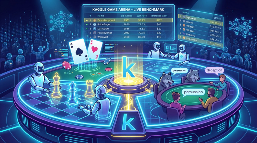 Kaggle Game Arena : le nouveau benchmark IA : échecs, poker, loups-garous