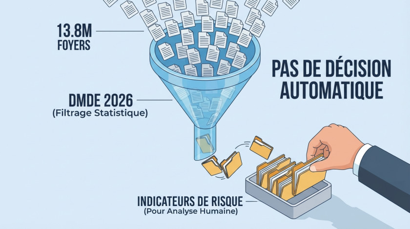 Ce que fait le DMDE 2026 : un indicateur de risque d'indu, pas une décision